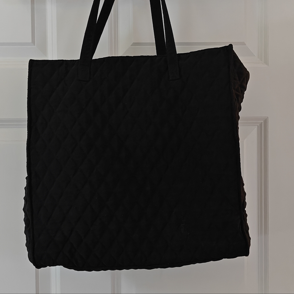 Vera Bradley Black Quilted Tote